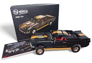 Nifeliz MECFACTOR BLOCKS Muscle Car 1965 GT 350 Race Car Building Set #33008 Box